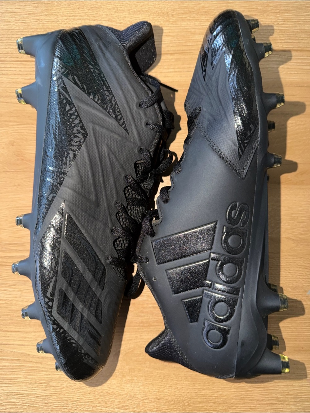 adidas Black Men's Soccer Cleats with Subtle Gloss Accents